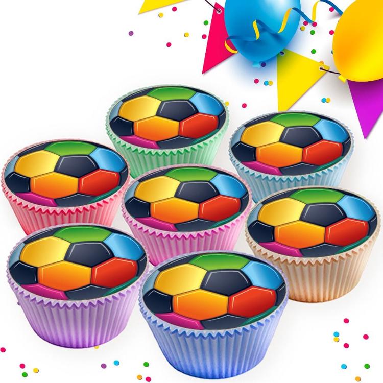 FOOTBALL BIRTHDAY EDIBLE CUPCAKE TOPPERS CAKE DECORATIONS 8757 FOOTBALL BIRTHDAY EDIBLE CUPCAKE TOPPERS CAKE DECORATIONS 8757