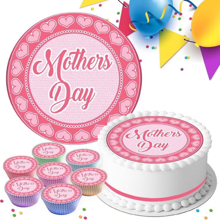 MOTHERS DAY PERSONALISED EDIBLE ICING CAKE & CUPCAKE TOPPERS BDC-201 MOTHERS DAY PERSONALISED EDIBLE ICING CAKE & CUPCAKE TOPPERS BDC-201
