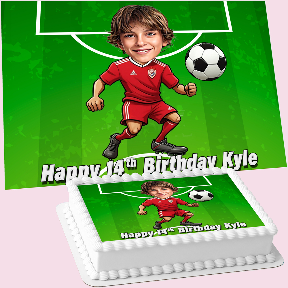 Football-Themed Customized Cake