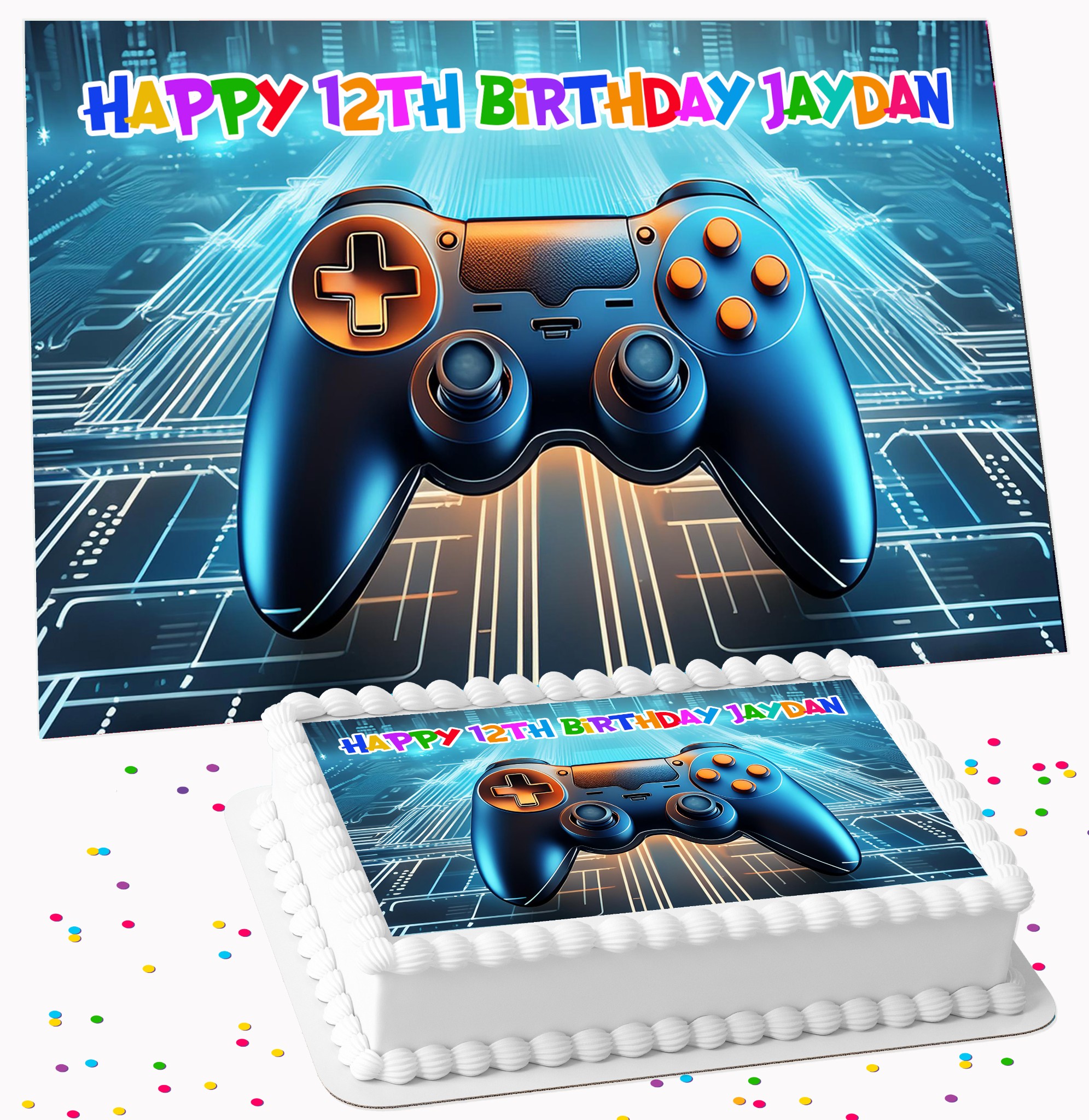 Gaming-Themed Customized Cake